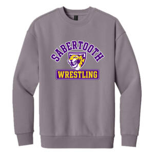 Sabertooth Wrestling District V.I.T. Unisex Heavyweight Fleece Crew – SmokyAmethyst