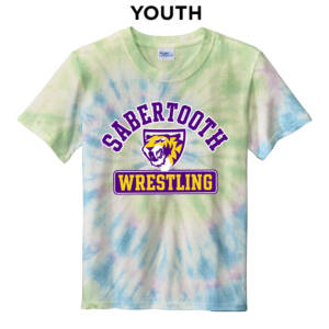 Sabertooth Wrestling  YOUTH Essential Tie Dye Tee – WatercolorSpiral