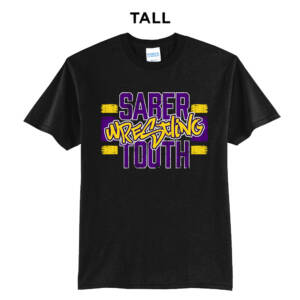 Sabertooth Wrestling  Tall Core Blend short Sleeve T Shirts – JetBlack