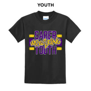 Sabertooth Wrestling Youth Short Sleeve T Shirt – JetBlack