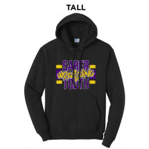 Sabertooth Wrestling TALL Classic Pullover Hooded Sweatshirt – JetBlack