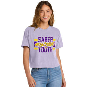 Sabertooth Wrestling Comfort Colors Women’s Heaveweight Boxy Fit Slightly Cropped T Shirt – Orchid
