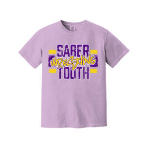 Sabertooth Wrestling Comfort Colors Unisex Pigment Dyed Short Sleeve Shirt – Orchid