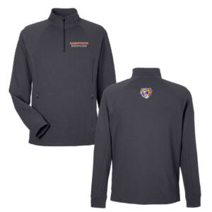 Sabertooth Wrestling North End Men’s Rhythm Waffle Quarter Zip Pullover – Carbon