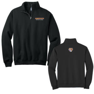 Sabertooth Wrestling JERZEES Nublend Unisex Cadet Collar Sweatshirt – Black