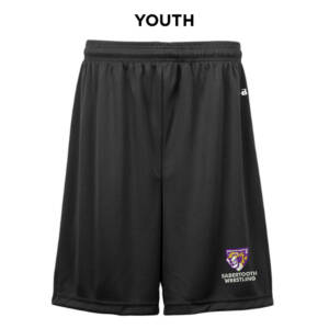 Sabertooth Wrestling Badger B Core YOUTH 6 Inch Short – Black