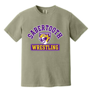 Sabertooth Wrestling Comfort Colors Pigment Dyed Short Sleeve Shirt Unisex-Sandstone