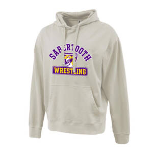 Sabertooth Wrestling Vintage 9oz cotton fleece hooded sweatshirt Unisex-Vintage Natural