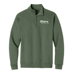 SLATE Gildan Unisex Heavy Blend 1/4 Zip Sweatshirt – MilitaryGreen