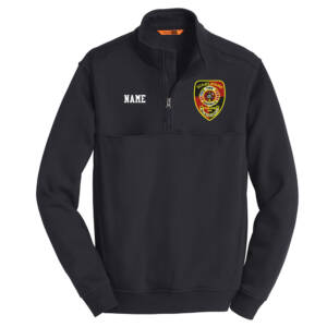 Scales Mound Fire CornerStone Adult 1/2-Zip Job Shirt-Navy