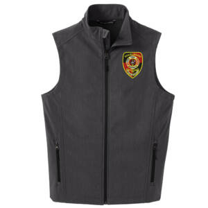 Scales Mound Fire Port Authority Core Soft Shell Vest Men-Black Charcoal Heather