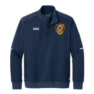 Scales Mound Fire Carhartt Fire and Rescue 1/2-Zip Mid-Layer performanc pullover-Navy