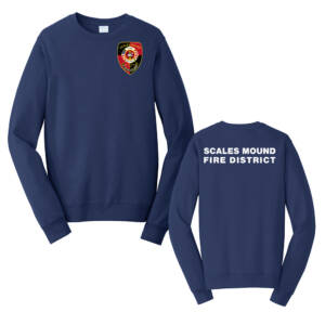 Scales Mound Fire Unisex Fan Favorite Fleece Crewneck Sweatshirt-Navy