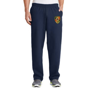 Scales Mound Fire Men Core Fleece Sweatpants with Pockets-Navy