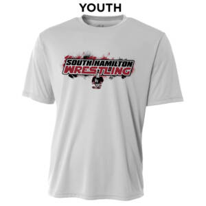 SH Wrestling YOUTH Cooling Performance Tshirt-Silver