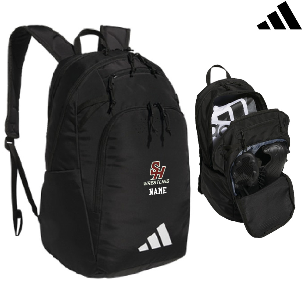 SH Wrestling adidas Defender 5 Backpack- BLACK