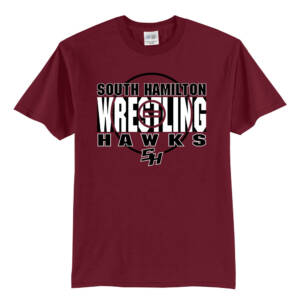 SH Wrestling Unisex Short Sleeve Tee-Cardinal