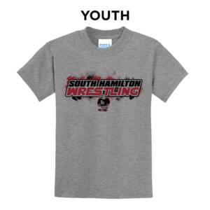 SH Wrestling Youth Short Sleeve Tee-Athletic Heather