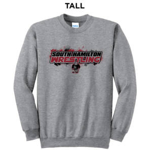 SH Wrestling Tall Fleece Crewneck Sweatshirt-Athletic Heather