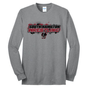 SH Wrestling Unisex Cotton Long Sleeve Tee-Athletic Heather