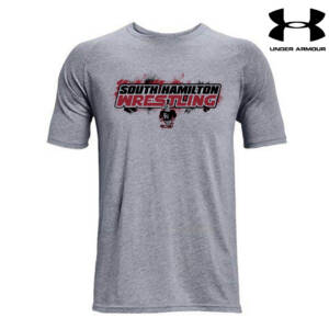 SH Wrestling Under Armour Athletics soft cotton blend T-shirt-Steel Grey (medium is out of stock)