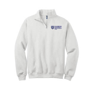 St Ambrose OT Jerzees NuBlend 1/4 Zip Cadet Collar Sweatshirt Unisex-Ash