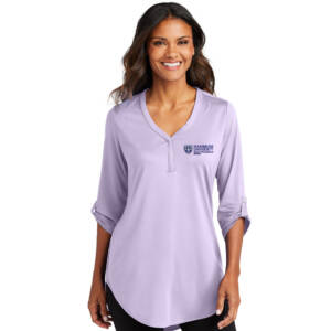 St Ambrose OT Port Authority Ladies City Stretch 3/4-Sleeve Tunic-Bright Lavender