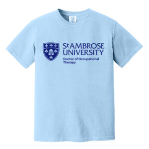 St Ambrose OT Comfort Colors Pigment Dyed Short Sleeve Shirt – Hydrangea