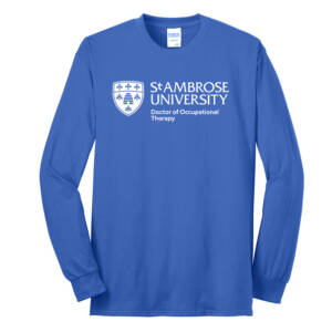 St Ambrose OT Unisex Long Sleeve Core Blend T Shirt – royal