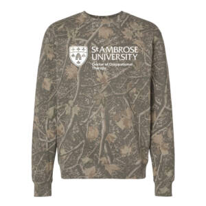 St Ambrose OT Unisex Independent Trading Co Unisex Heavyweight Crewneck Sweatshirt-Deadwood Tree Camo (M-3x)