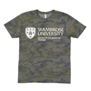 St Ambrose OT LAT Fine Jersey Tee Unisex-Vintage Camo