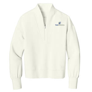 Total Solutions OGIO Women’s Transcend 1/4 Zip – Opal White