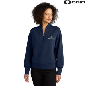 Total Solutions OGIO Women’s Transcend 1/4 Zip – RiverBlueNavy