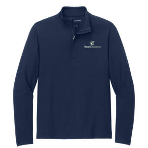 Total Solutions Port Authority Men Fairway Stretch 1/4-Zip-River Blue Navy
