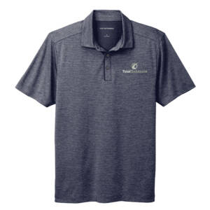 Total Solutions Port Authority Shadow Stripe Polo Men-River Blue Navy