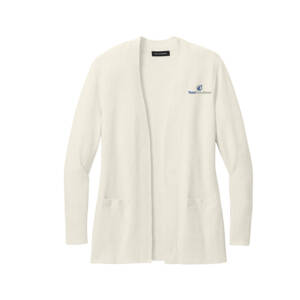 Total Solutions Port Authority Women’s Easy Care Open Front Cardigan Sweater – OatmealHeather