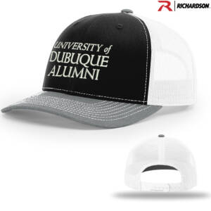 UD Alumni Richardson Pro Crown Mesh Back Adjustable back cap Tri Color-Black/White/Heather