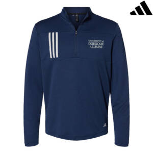 UD Alumni Adidas 3-Stripes Double Knit 1/4 zip pullover Men-Navy
