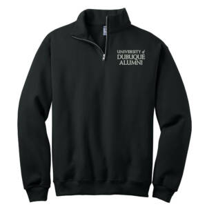 UD Alumni JERZEES Unisex Nublend Cadet Collar Sweatshirt-Black