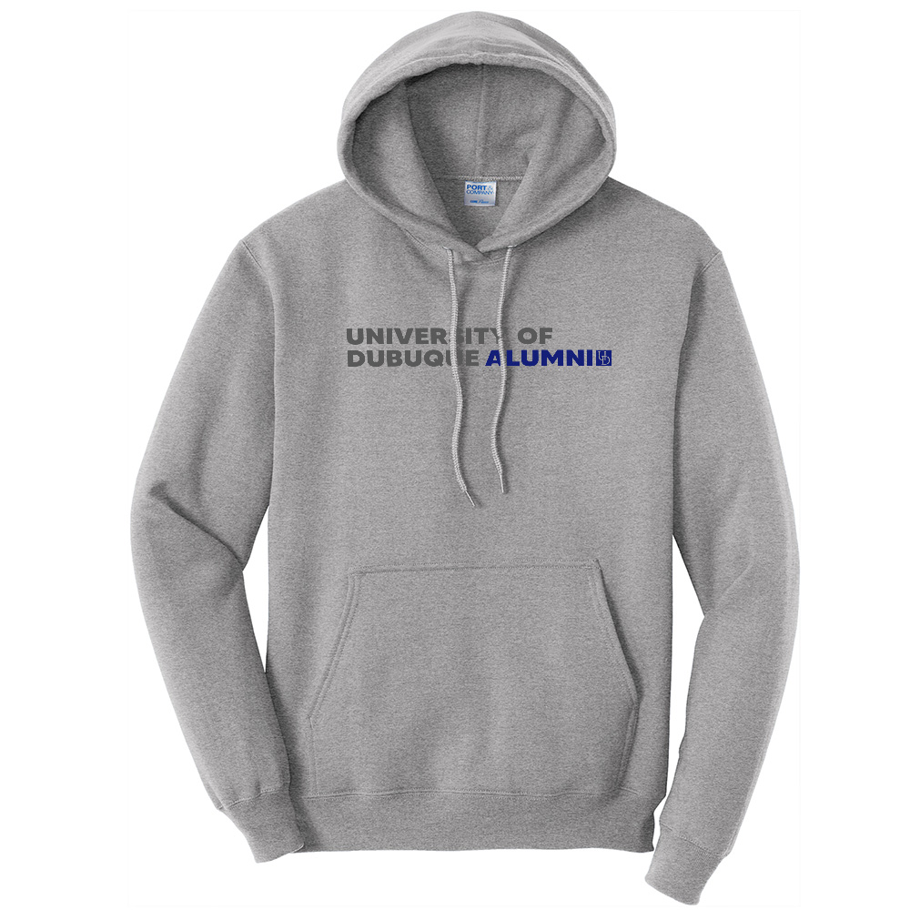 UD Alumni Unisex Classic Core weight Cozy Pullover Hooded Sweatshirt - Athletic Heather