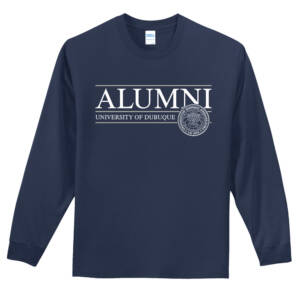 UD Alumni Unisex Long Sleeve Cotton T Shirt – Navy