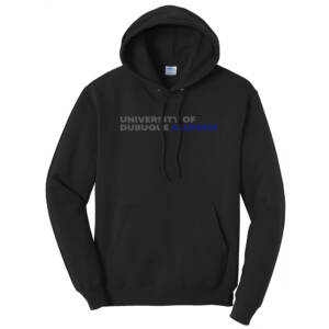 UD Alumni Unisex Fleece Hooded Sweatshirt-Black