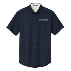 UD Theological Seminary Port Authority Men Short Sleeve Easy Care Shirt – NavyStone