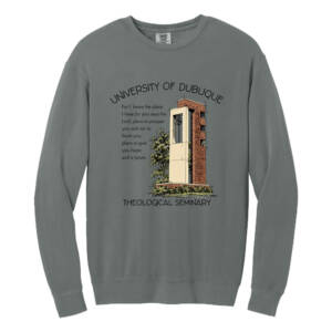 UD Theological Seminary Comfort Colors Unisex Lightweight Crewneck Sweatshirt-Grey
