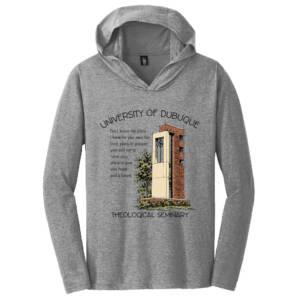 UD Theological Seminary District Made Mens Perfect Tri Long Sleeve Hoodie-Grey Frost