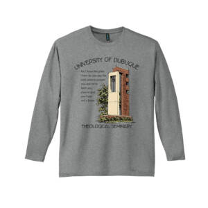 UD Theological Seminary District Made Mens Perfect Weight Long Sleeve Crew Tee-Heather Steel