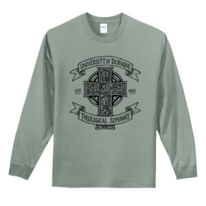 UD Theological Seminary Unisex Long Sleeve Essential T-Shirt-Stone Washed Green
