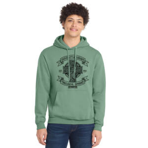 UD Theological Seminary Unisex Classic Core weight Cozy Pullover Hooded Sweatshirt-Laurel Green