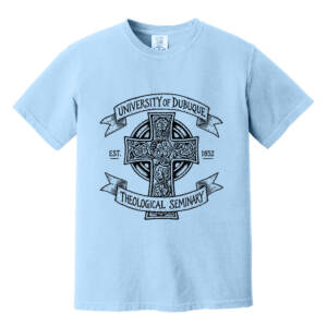 UD Theological Seminary Unisex Comfort Colors Pigment Dyed Short Sleeve Shirt-Hydrangea