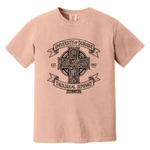 UD Theological Seminary Unisex Comfort Colors Pigment Dyed Short Sleeve Shirt-Peach